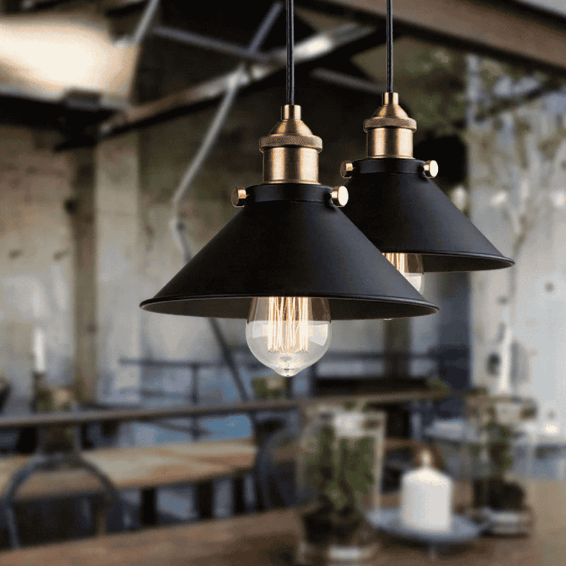 Kveld Retro Iron Pendant Lamp for Loft Spaces 6