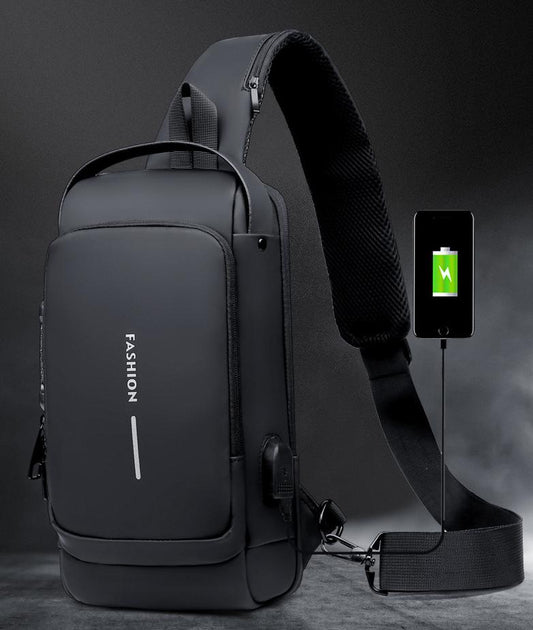 Luxora Carbon Fiber Anti-Theft Backpack with USB Charging