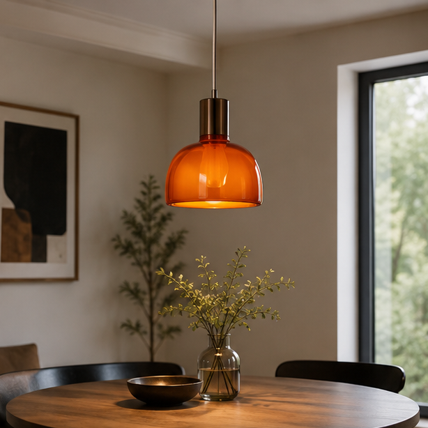 LED Nordic Pendant Light Glass Hanging Lamps for Ceiling Bedroom Dining Living Room Study Indoor Decor 