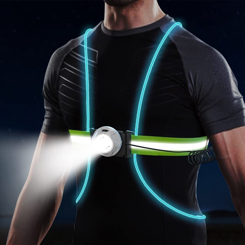 LED Safety Vest for Running - ReflectSafe 1