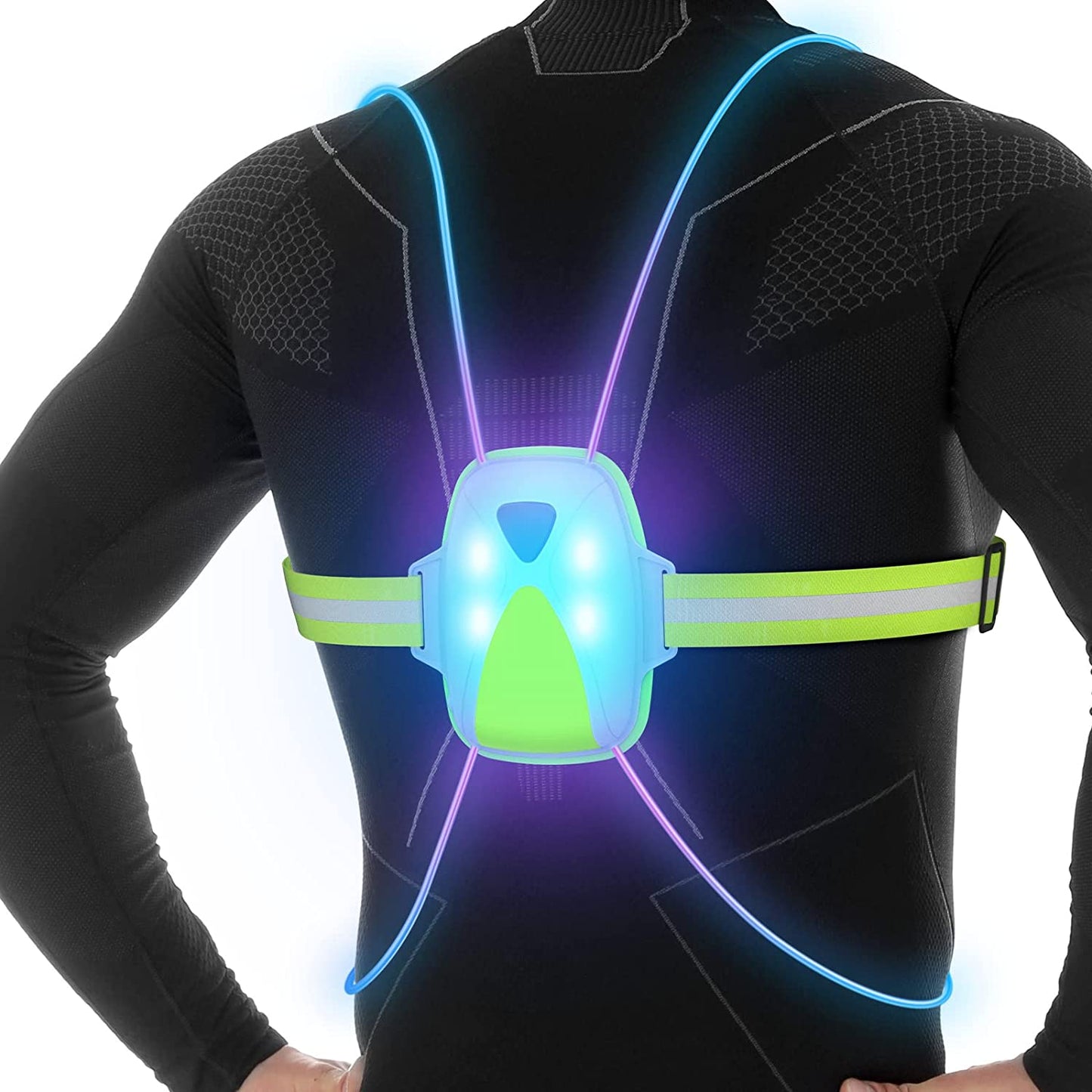 LED Safety Vest for Running - ReflectSafe 2