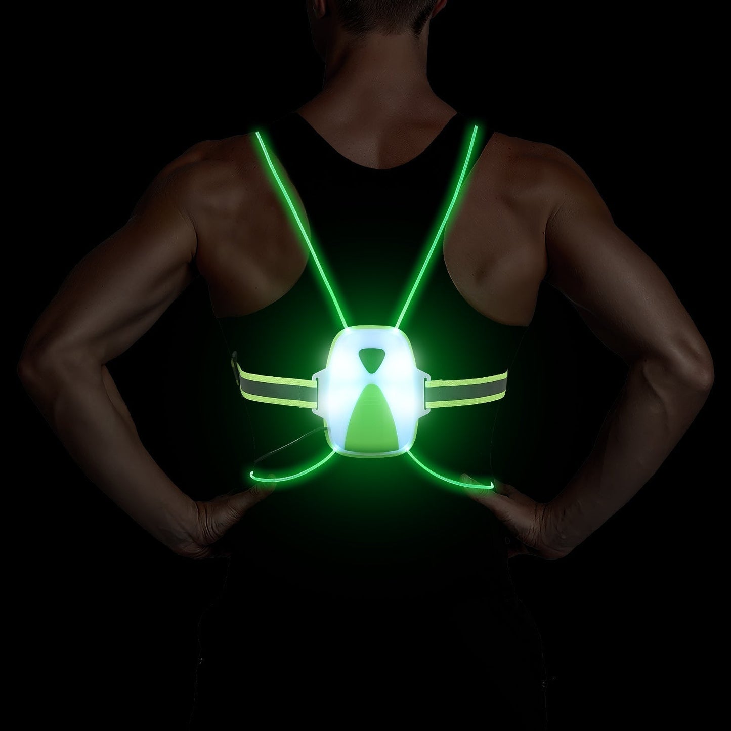 LED Safety Vest for Running - ReflectSafe 4
