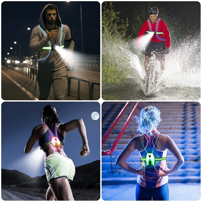 LED Safety Vest for Running - ReflectSafe 6