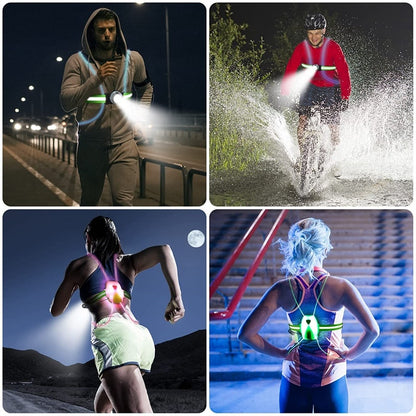 LED Safety Vest for Running - ReflectSafe 6