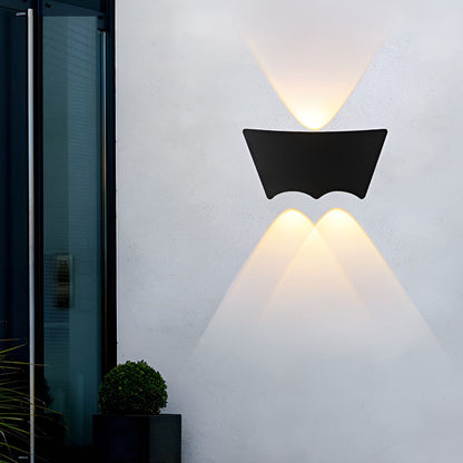 LED Up and Down Lights Waterproof Black Modern Sconce Wall Washer Light 0