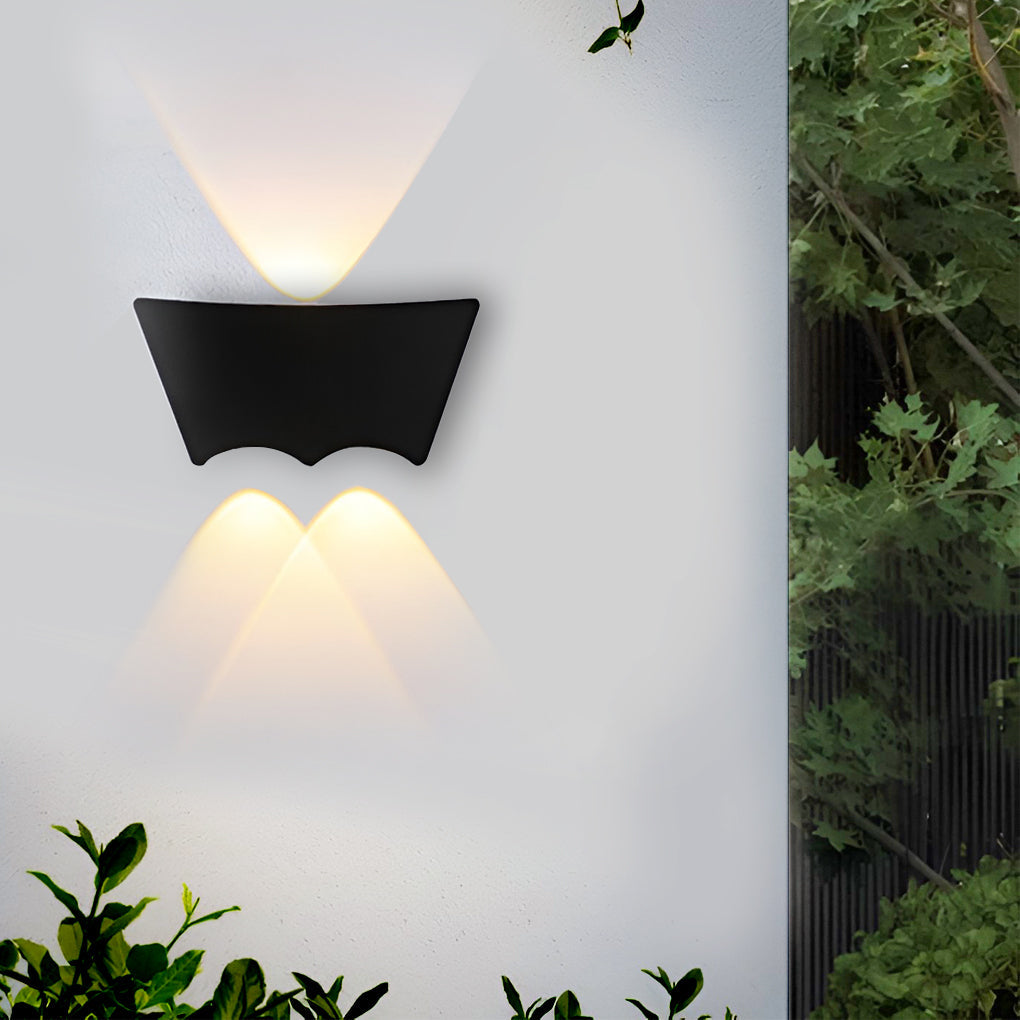 LED Up and Down Lights Waterproof Black Modern Sconce Wall Washer Light 1