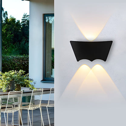 LED Up and Down Lights Waterproof Black Modern Sconce Wall Washer Light 3