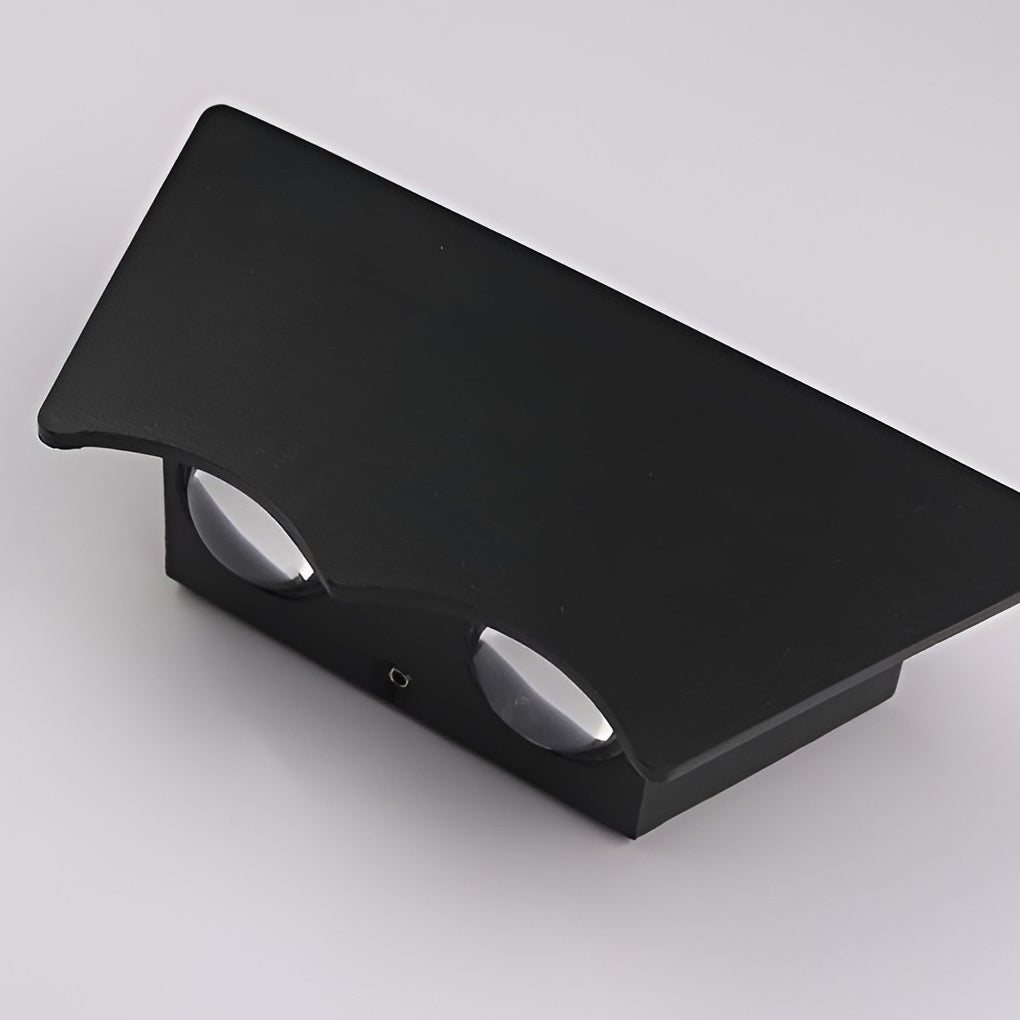 LED Up and Down Lights Waterproof Black Modern Sconce Wall Washer Light 5