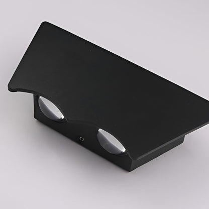 LED Up and Down Lights Waterproof Black Modern Sconce Wall Washer Light 5