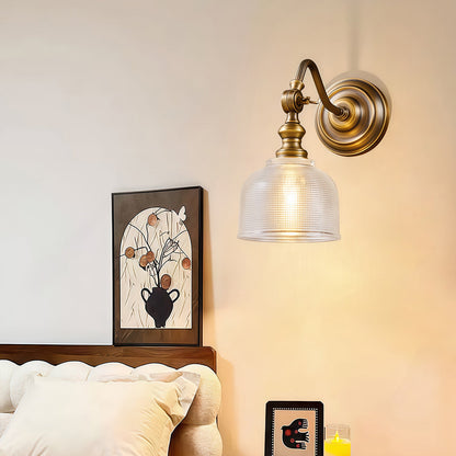 LED Wall Light Lamp American Retro Solid Brass Lamp 1