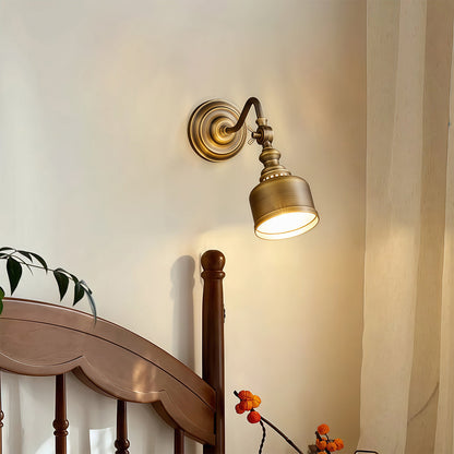 LED Wall Light Lamp American Retro Solid Brass Lamp 2