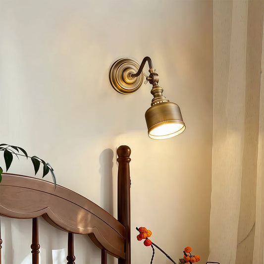 LED Wall Light Lamp American Retro Solid Brass Lamp 2