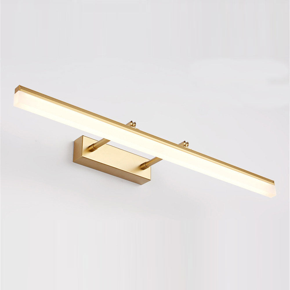 LuxRoyale Waterproof LED Bathroom Mirror Wall Light, Slim Modern Fixture