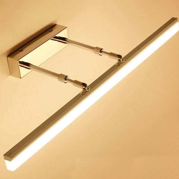 LuxRoyale Waterproof LED Bathroom Mirror Wall Light, Slim Modern Fixture