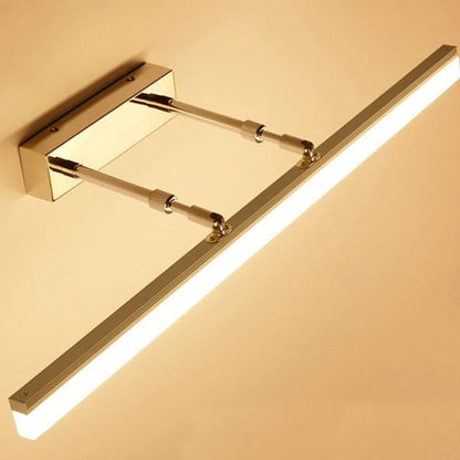 LuxRoyale Waterproof LED Bathroom Mirror Wall Light, Slim Modern Fixture