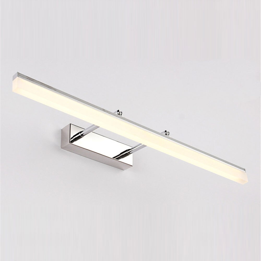 LuxRoyale Waterproof LED Bathroom Mirror Wall Light, Slim Modern Fixture