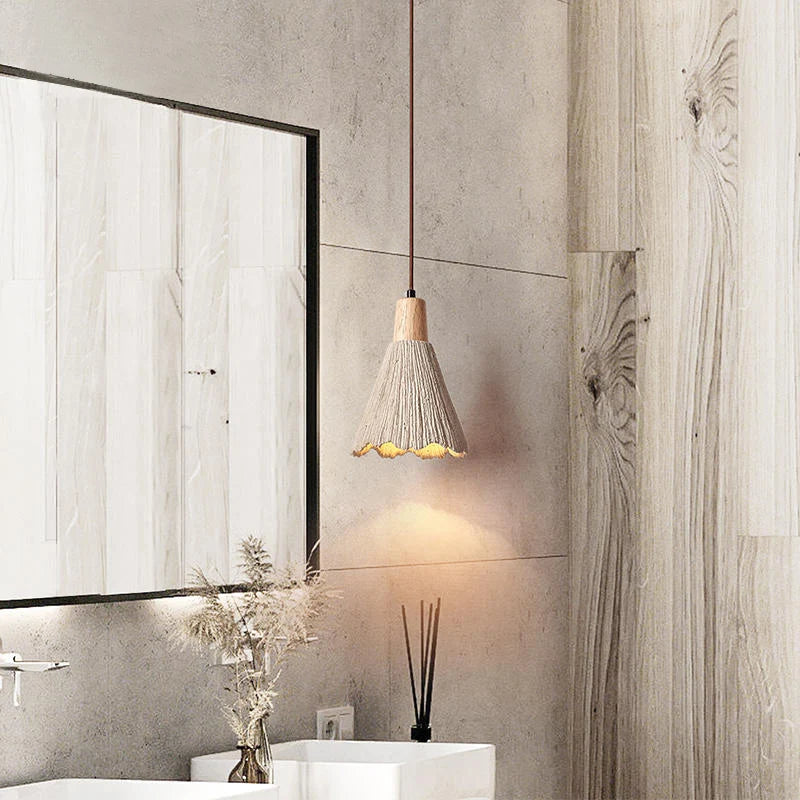 LUXELY designer bedroom travertine pendant light 4