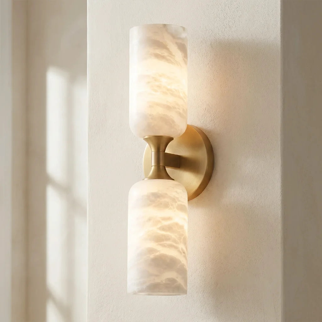 Lambert Modern LED Alabaster Tube Sconce 3
