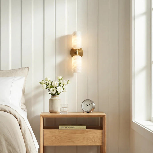 Lambert Modern LED Alabaster Tube Sconce 5