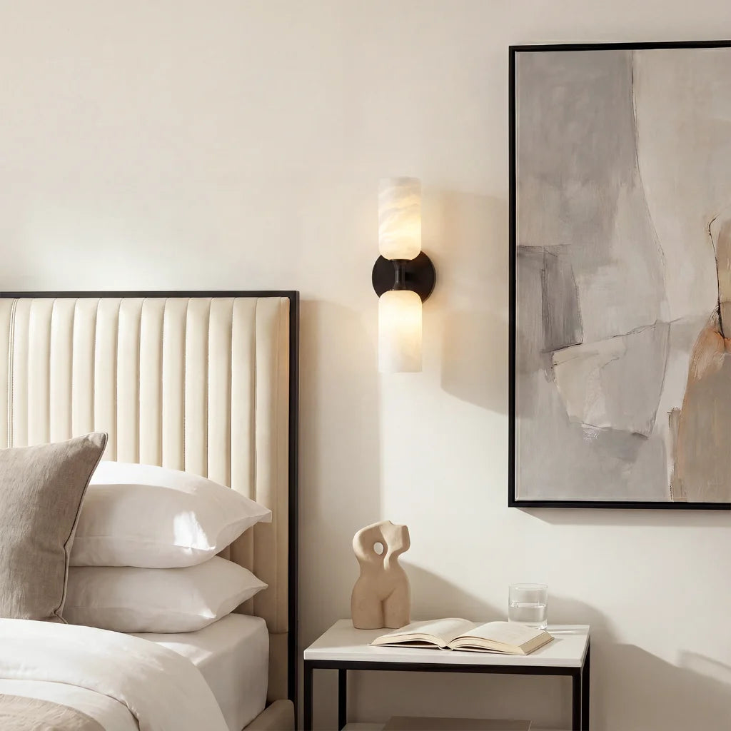 Lambert Modern LED Alabaster Tube Sconce 6