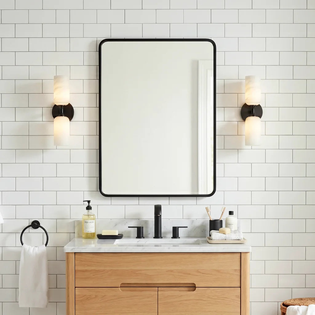 Lambert Modern LED Alabaster Tube Sconce 8