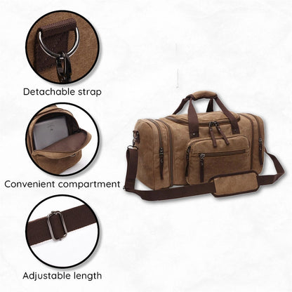 Luxora Large Capacity Canvas Travel Bag for All Essentials