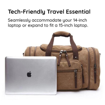 Luxora Large Capacity Canvas Travel Bag for All Essentials