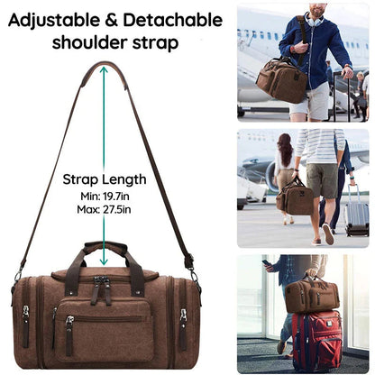 Luxora Large Capacity Canvas Travel Bag for All Essentials