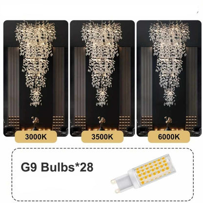 Laya Crystal Chandelier for High Ceiling 5