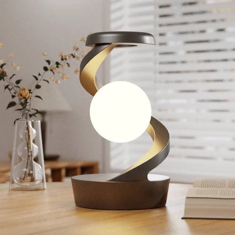LuxRoyale Levitating Moon Lamp With Gesture Control And Wireless Charging RGB