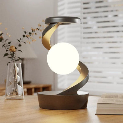 LuxRoyale Levitating Moon Lamp With Gesture Control And Wireless Charging RGB