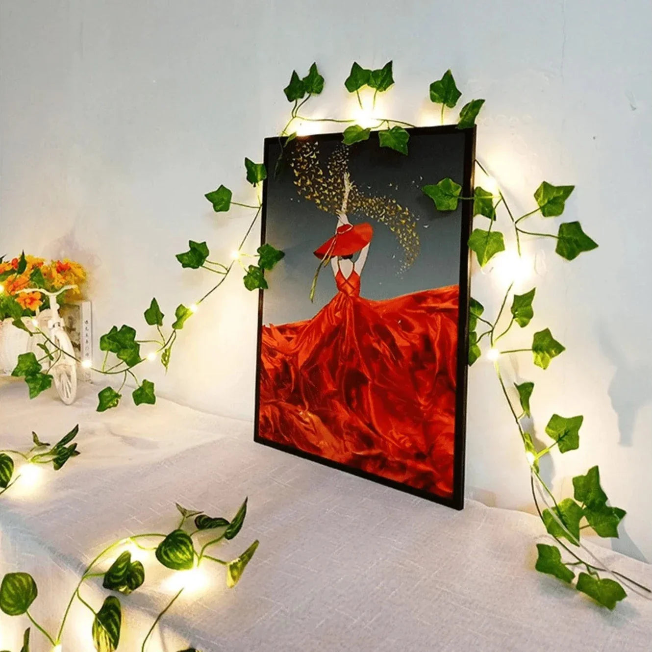 Royaleva Solar Garland Vine Light - Waterproof LED String Lights - Battery / 2m / 7ft