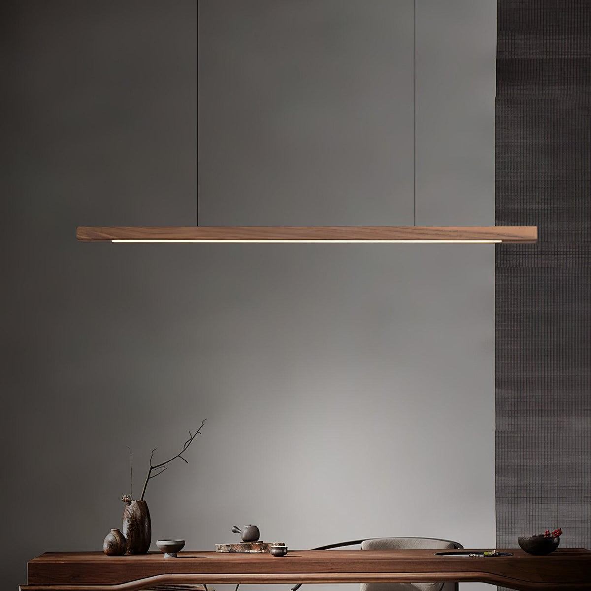 Linear Timber Pendant 4