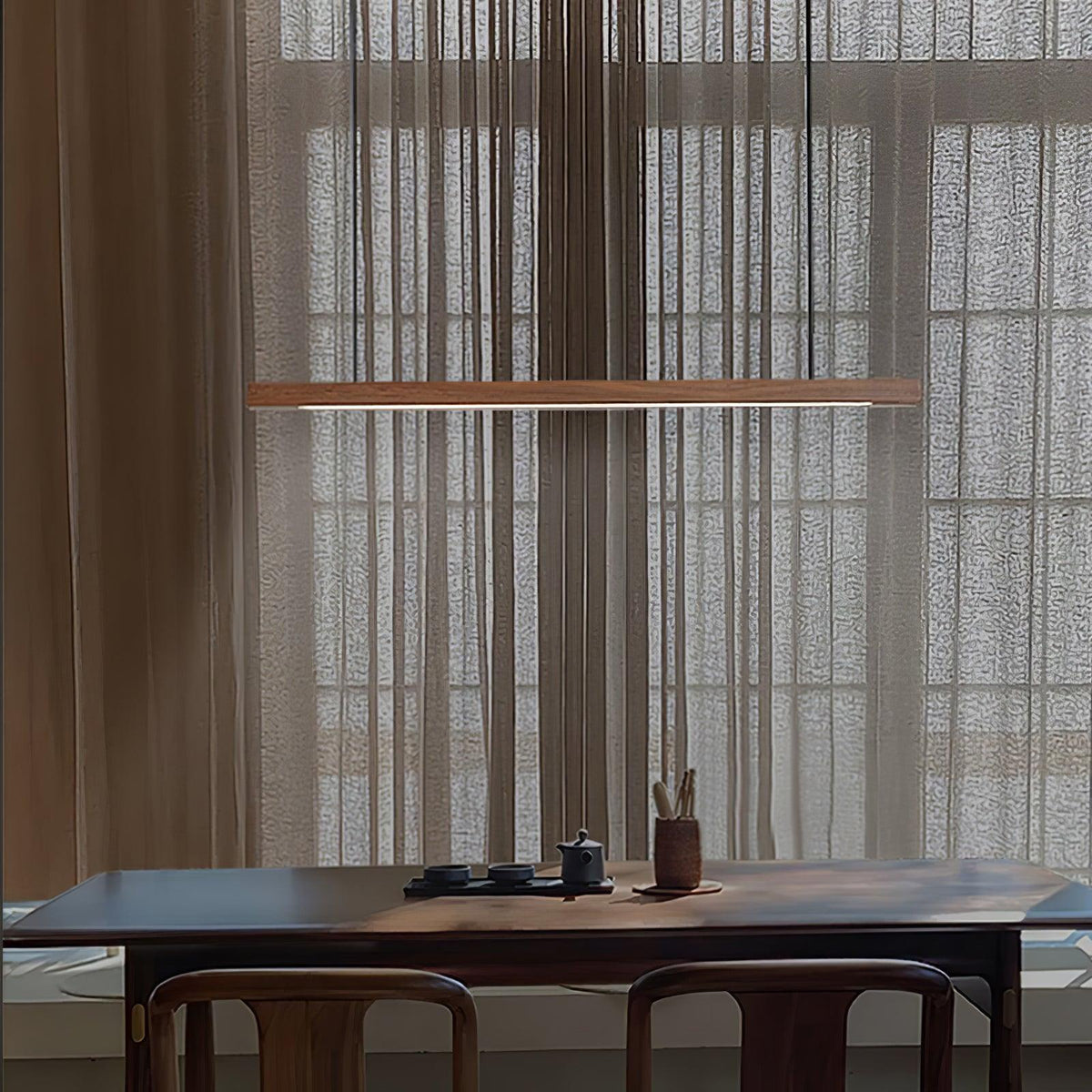 Linear Timber Pendant 5