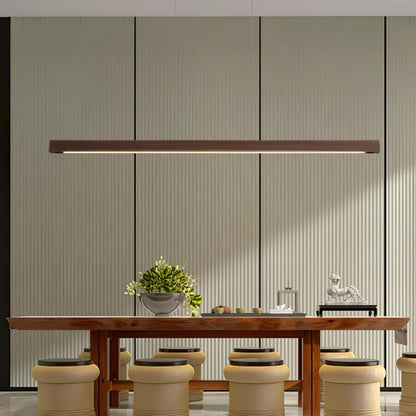 Linear Timber Pendant 8