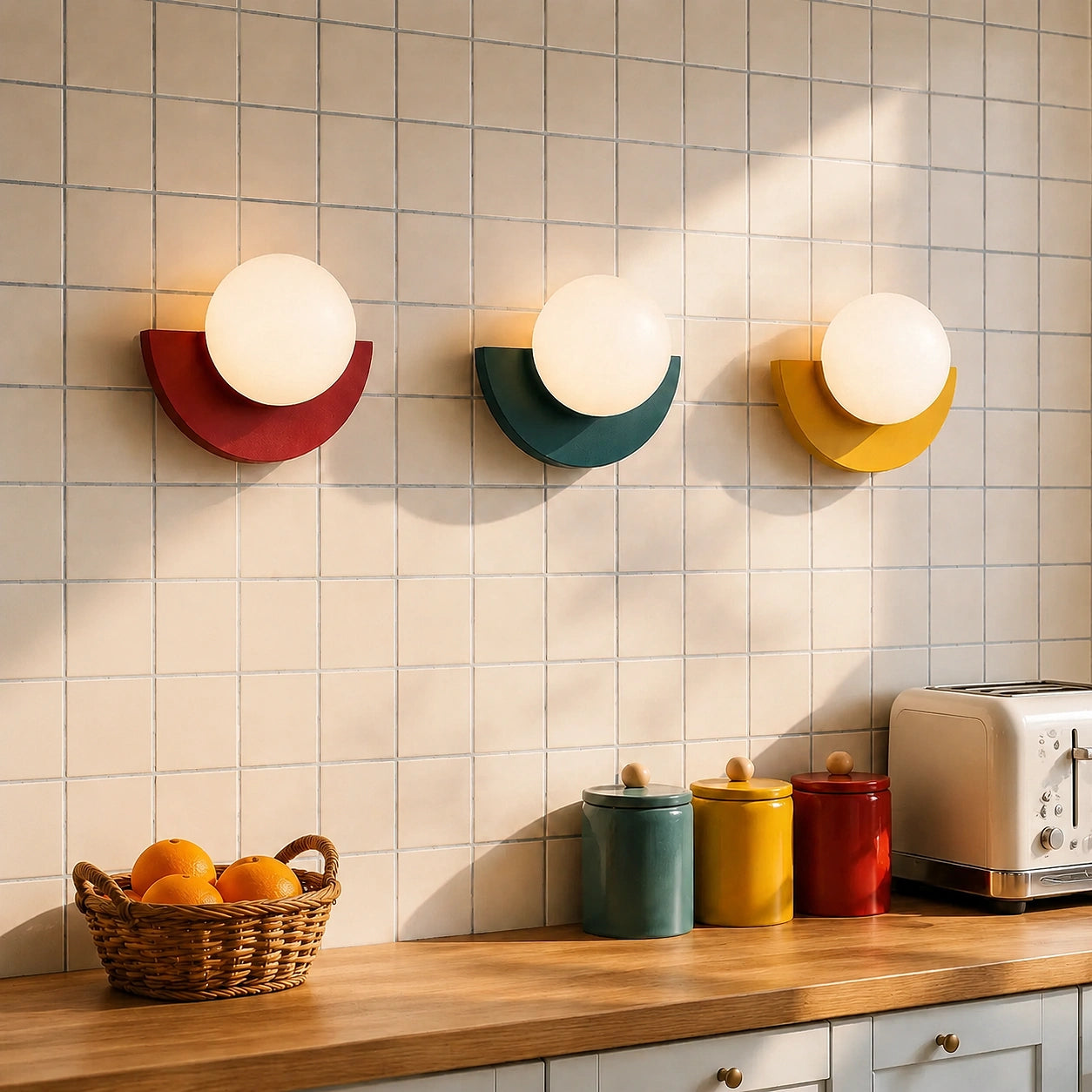 Linus Minimalist Colorful C.Wall Lamp 2