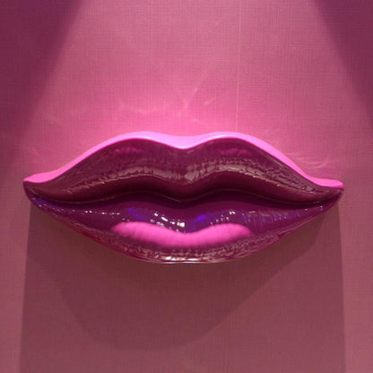 RoyaleGlow Pop Art Lips Wall Sculpture - Modern Glam Room Decor Statement Piece-Royale Basic