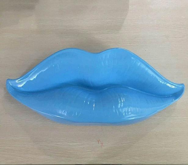 RoyaleGlow Pop Art Lips Wall Sculpture - Modern Glam Room Decor Statement Piece-Royale Basic