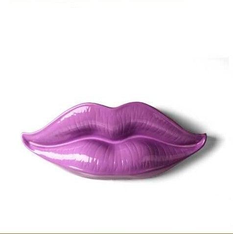 RoyaleGlow Pop Art Lips Wall Sculpture - Modern Glam Room Decor Statement Piece-Royale Basic