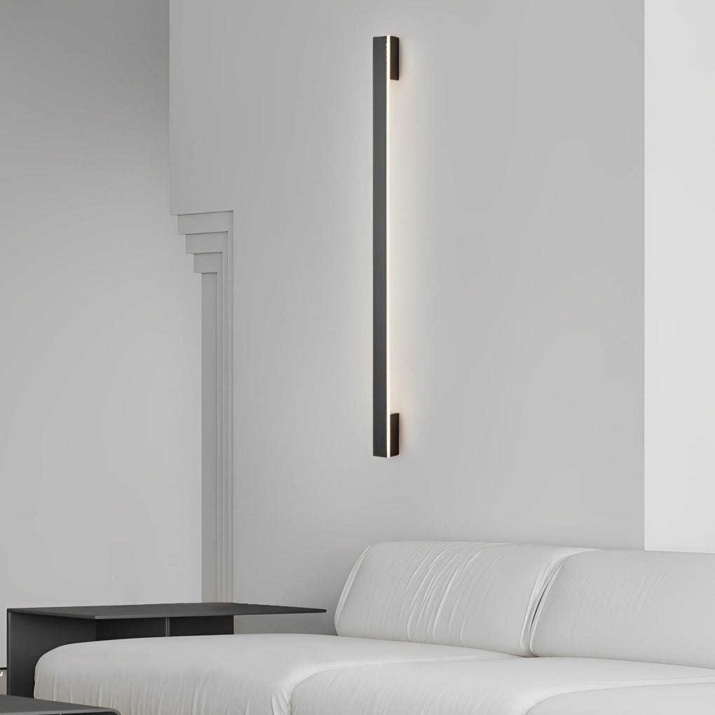 Long Strip Minimalist Three Step Dimming LED Copper Modern Wall Lamp 1