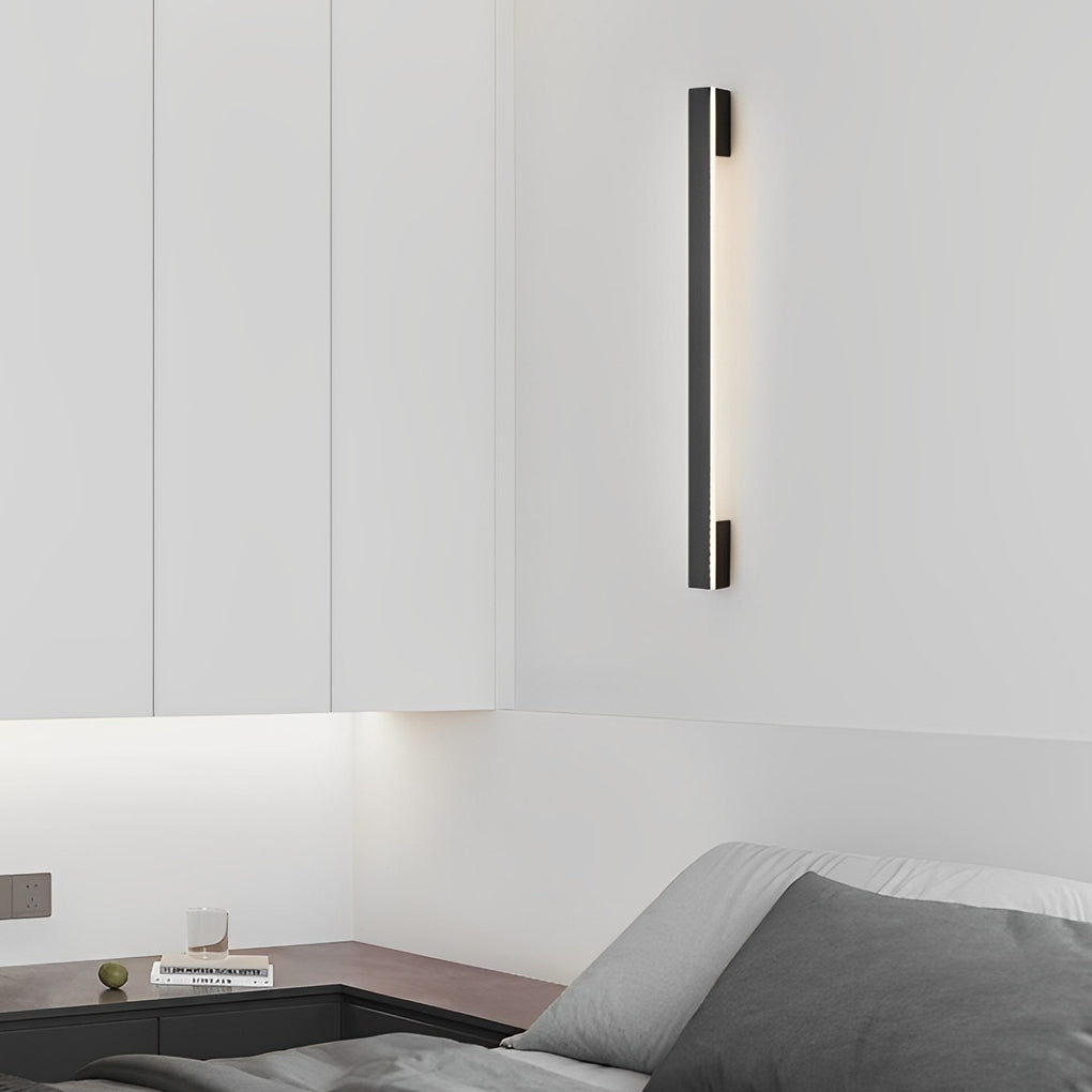 Long Strip Minimalist Three Step Dimming LED Copper Modern Wall Lamp 2