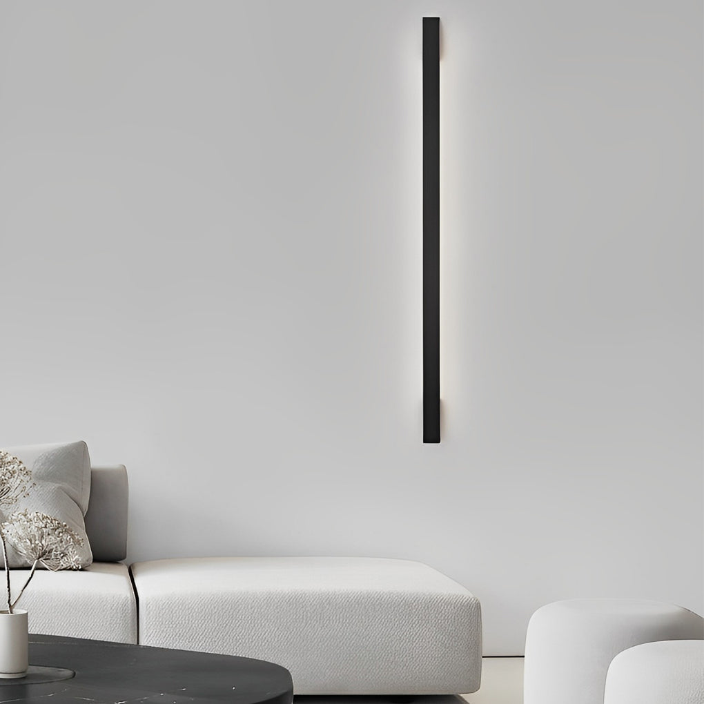 Long Strip Minimalist Three Step Dimming LED Copper Modern Wall Lamp 4