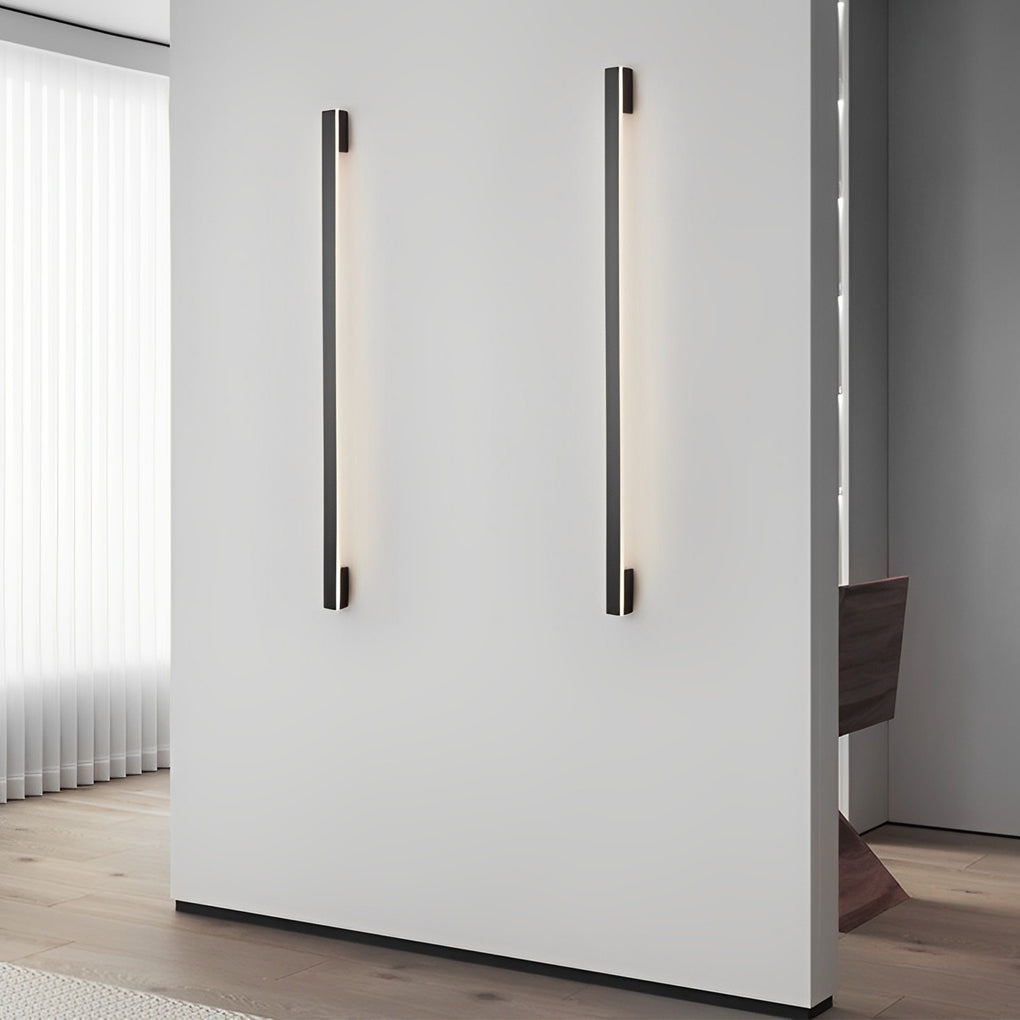Long Strip Minimalist Three Step Dimming LED Copper Modern Wall Lamp 6