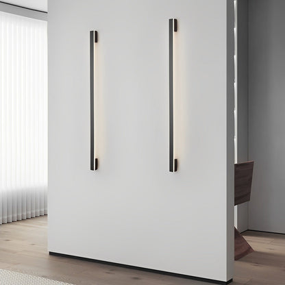 Long Strip Minimalist Three Step Dimming LED Copper Modern Wall Lamp 6