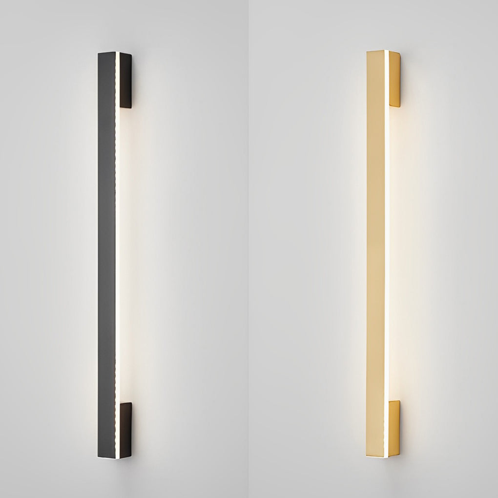 Long Strip Minimalist Three Step Dimming LED Copper Modern Wall Lamp 7