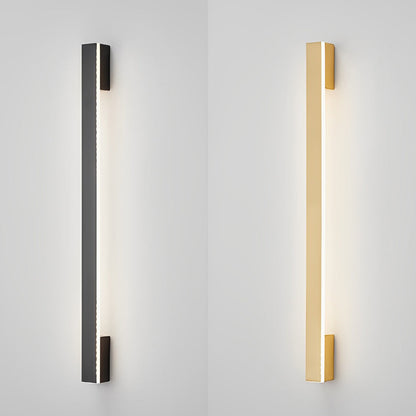 Long Strip Minimalist Three Step Dimming LED Copper Modern Wall Lamp 7