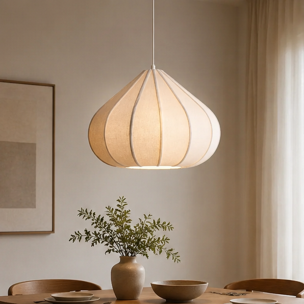 Lotus Fabric Pendant Light