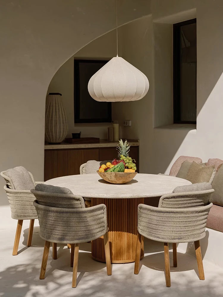 Lotus Fabric Pendant Light 5