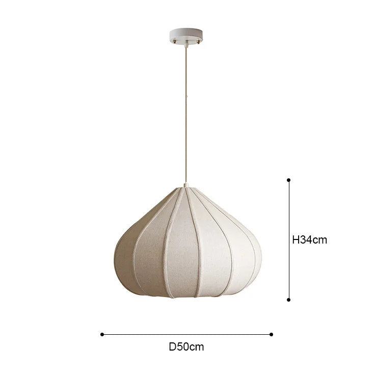 Lotus Fabric Pendant Light 8