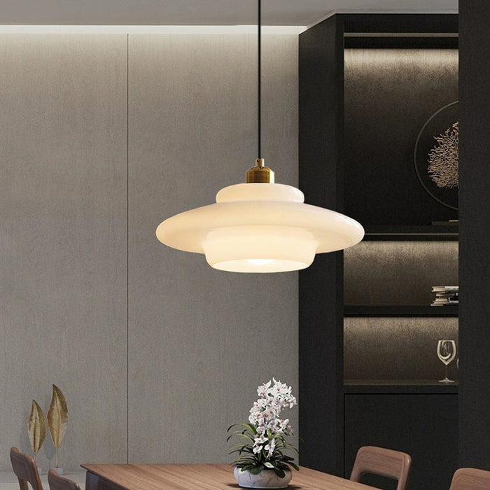 LumaBella - Modern Glass and Brass Pendant Lamp 6